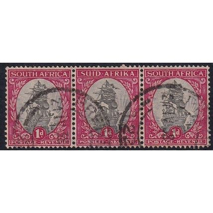 South Africa 1934 SG 56 Used - Strip of 3 (D-740 (9))