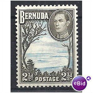 Bermuda 1941 SG113a 2 1/2d Light Blue & Sepia Mounted Mint.