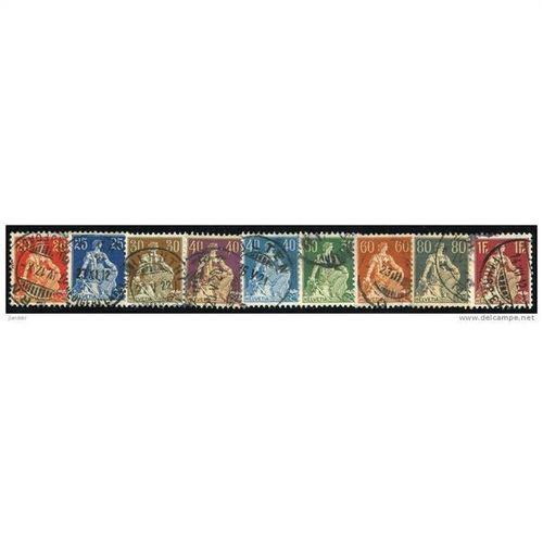 1908/1934 9 different values - #473 fine used (o)