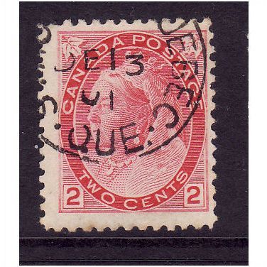 CANADA 1899 2c ROSE CARMINE SG 155 FINE USED #4