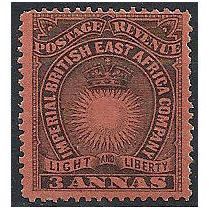 British East Africa 1891 SG8 3d Black & Dull Red Mounted Mint . ..