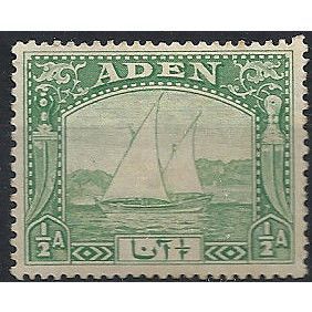 Aden 1937 SG1 1/2a Yellow-Green Mounted Mint .. ..