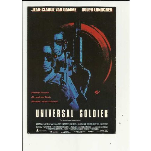 UNIVERSAL SOLDIER Jean-Claude Van Damme Poster Art Postcard (C.295)