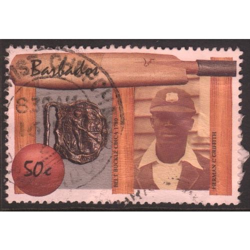 Barbados 1988 - SG856 - 50c multi - Herman C. Griffith (Cricketer) - used