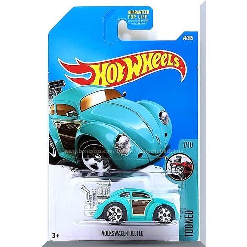 Hot Wheels - Volkswagen Beetle: Tooned #7/10 - #74/365 (2017) *Turquoise*