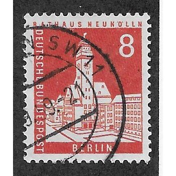 BERLIN -1956 8pf 'TOWNBUILDINGS' FINE USED (EBID60-220)