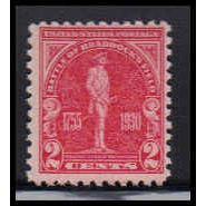 688 2c Battle of Braddock Barely Clears MNH O2701