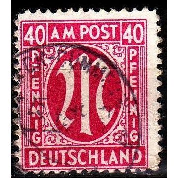 GERMANY Alliiert AmBri [1945] MiNr 0030 c A ( O/used )