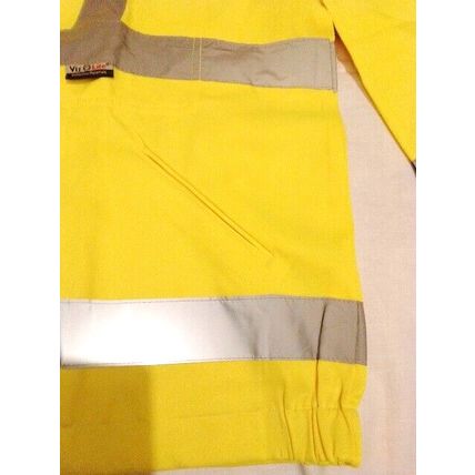 3XL Vizwear Yellow Poly Cotton Lightweight Reflective Jacket 3XL