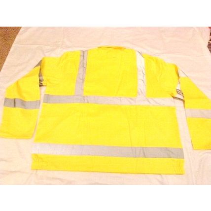3XL Vizwear Yellow Poly Cotton Lightweight Reflective Jacket 3XL