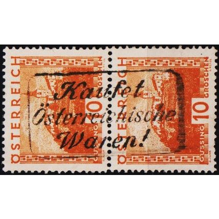 Austria. 1929 10g (Pair) S.G.646 Used