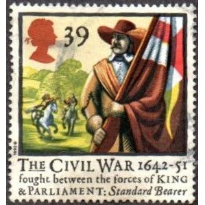 1992 350th Anniversary of Civil War. 39p Value. Standard Bearer, Fine Used