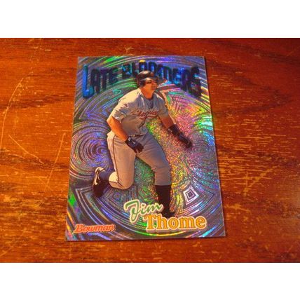 1999 Bowman Late Bloomers Insert, HOF JIM THOME, Indians #LB2
