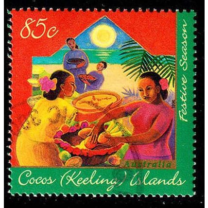 Cocos Islands 1996 Hari Raya Puasa Festival 85c Used Stamp Festive season .