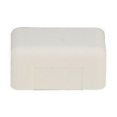 1.75 inch Surface Mount Cable Raceway, Ivory, End Cap