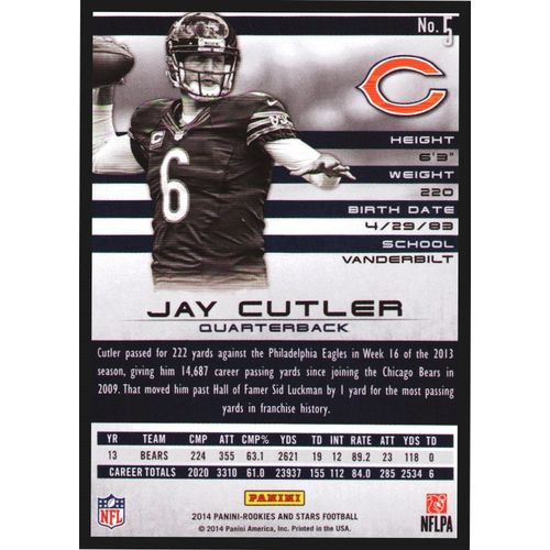 2014 Football Rookies & Stars Jay Cutler