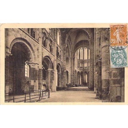 Mont Saint Michel Abbey Bay of the Roman Church France Postcard used VGC