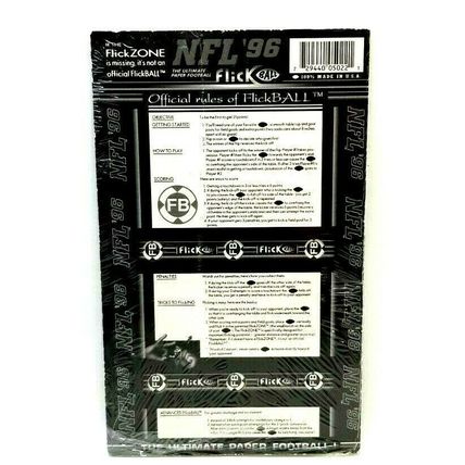 NFL 1996 Flick Ball Paper Footballs Packers NOS New Sealed (D9)