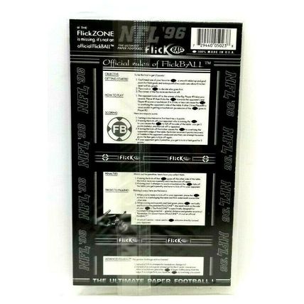 NFL 1996 Flick Ball Paper Footballs / MINNESOTA VIKINGS / New Sealed NOS (D9)