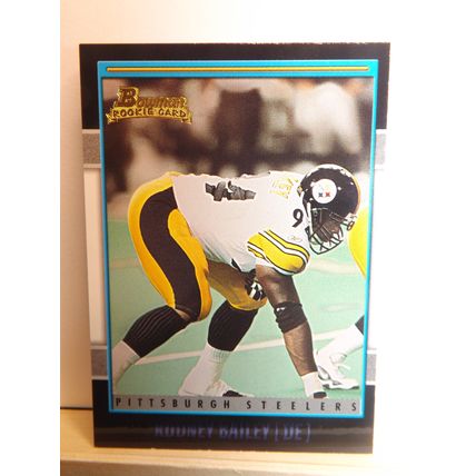 2001 Bowman RODNEY BAILEY (Steelers) Rookie Card blue parallel #232