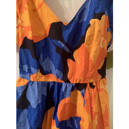 Tabitha Brown Target Floral Puff Sleeve Tie Back Dress Choose Your Size