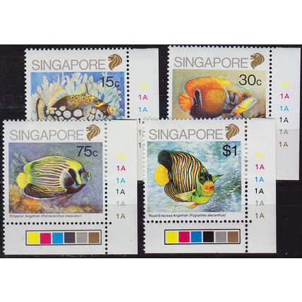 SINGAPUR SINGAPORE [1989] MiNr 0579-82 ( **/mnh ) Fische