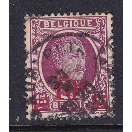 BELGIUM 1927 SURCHARGE 10c ON 15c VALUE USED SG435 #1