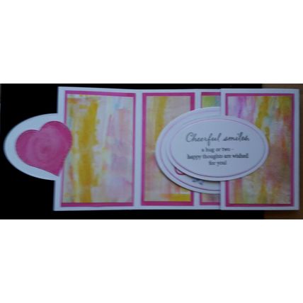 Crafty Krafters Unique birthday butterflies pink hearts flowers message are