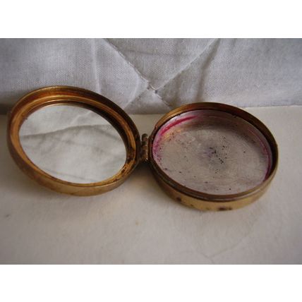 Vintage Richard Hudnut Mirror Rouge Compact Early 1900's Du Barry USA made