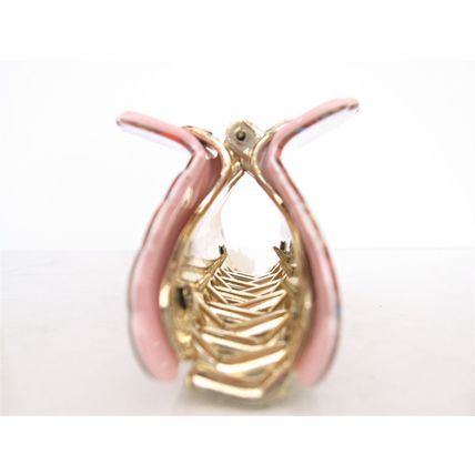 Pink india style elephant acrylic hair claw clip