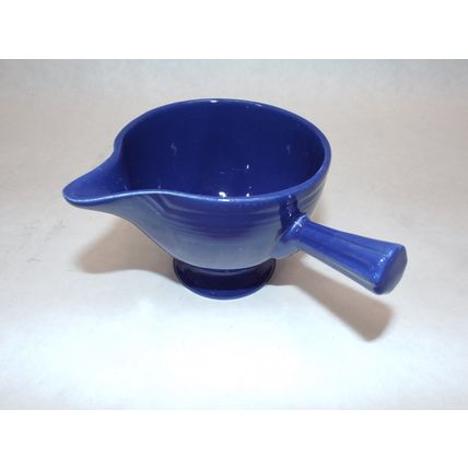 1930's Rare Fiestaware Vintage Blue Creamer Handle Fiesta HLC CT USA Demitasse