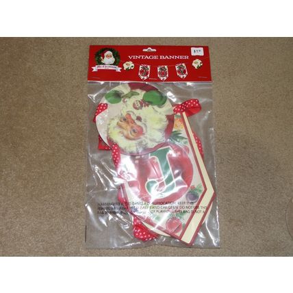 Mr Christmas Vintage Joy Banner NIP