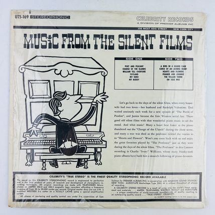 Lew Rogers – Music From The Great Silent Films Vinyl LP Record Album UTS-169