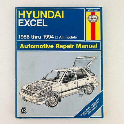 Haynes - Hyundai Excel 1986-1994 Automotive Repair Manual Paperback Book