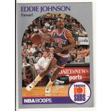 1990-91 Hoops Eddie Johnson basketball card #237 - Suns