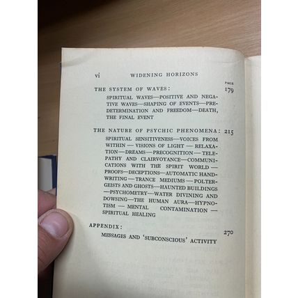 1940 1ST ED "WIDENING HORIZONS" PALMSTIERNA POLTERGEISTS OCCULT GHOSTS BOOK (P3)