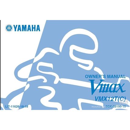YAMAHA VMX12T(C) VMAX OWNERS MANUAL MOTORCYCLE 101 PAGES IN ENGLISH