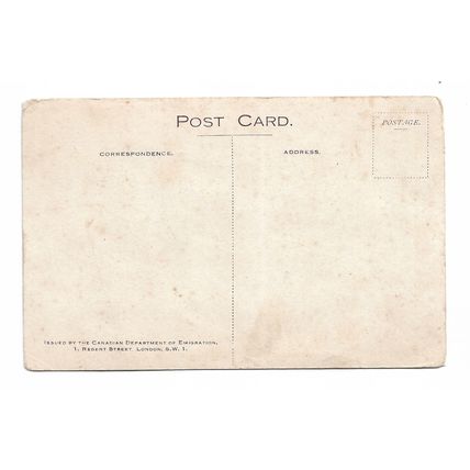 2 postcards lot Canada emigration advertising multiview scenes towns & cattle