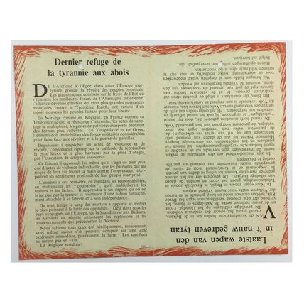 Original WW2 British Balloon Drop Leaflet. - No code [EH(B).239]. - 1941.