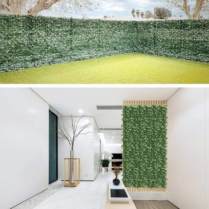 58"X117" Faux Leaf Privacy Fence Screen Artificial Laurel Leaves Fence Cover Wal