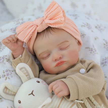 Lifelike Reborn Baby Dolls-20 Inch Sleeping Realistic Newborn Baby Dolls, Soft C