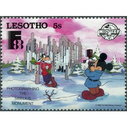 Lesotho. 1988. Photographing the Sibelius Monument (MNH **) Stamp