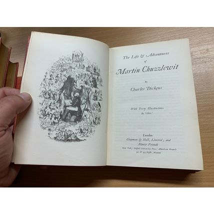 1914 CHARLES DICKENS MARTIN CHUZZLEWIT FIRESIDE EDITION FICTION HB BOOK (P4)