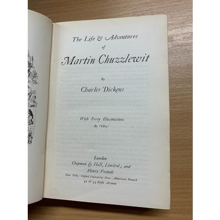 1914 CHARLES DICKENS MARTIN CHUZZLEWIT FIRESIDE EDITION FICTION HB BOOK (P4)
