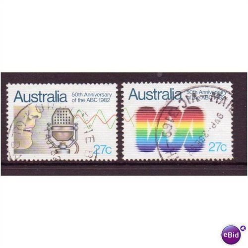 australia stamps abc set vfu 1982 sg847 848