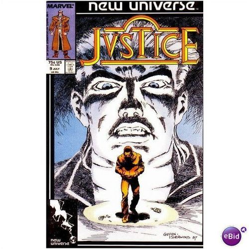 Justice (1986) #9 "Haunted Heart" New Universe Marvel Comics