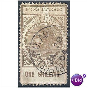 South Australia 1902 SG275 1/- Brown Fine Used.