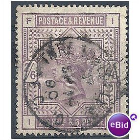 1883 SG178 2/6d Lilac Fine Used Check Letters "IF".
