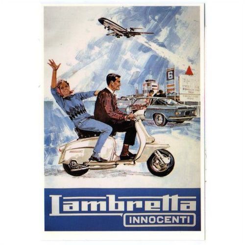 Mayfair Cards: Lambretta at the Airport poster reproduction PC 669