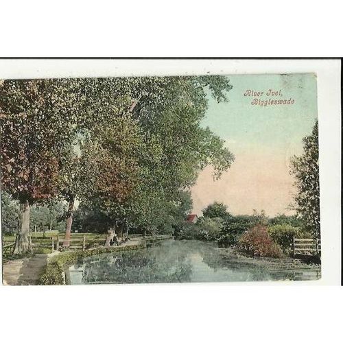 Bedfordshire BIGGLESWADE River Ivel Postcard by Valentine